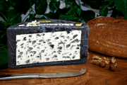 Award winning French blue cheese Roquefort AOP on a cheeseboard