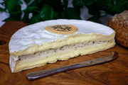 Truffle Brie rouzaire French gourmet cheese half a wheel