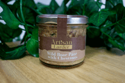 Artisan Larder, French Wild Boar Pates on a charcuterie board