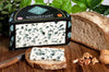 Award winning French blue cheese Roquefort AOP on a cheeseboard